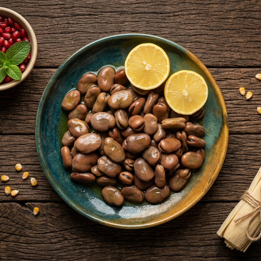 Boiled Fava Beans